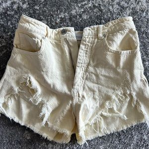 Zara Yellow Shorts - Size 4